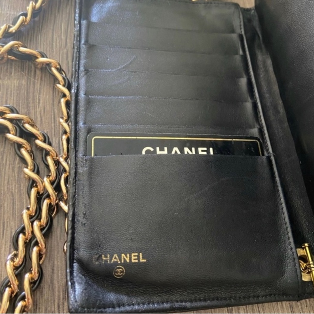 🖤⚜️Chanel Timeless Wallet Crossbody Shoulder Chain Pearl Crush Style Adjustable - Picture 7 of 15